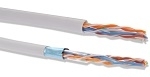 Кабель связи ITK витая пара U/UTP, кат.6, 4 пары 23AWG solid, 305м, ПВХ, серый