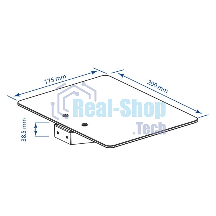 Кронштейн-подставка для DVD и AV систем Kromax MICRO-MONO черный макс.5кг настенный