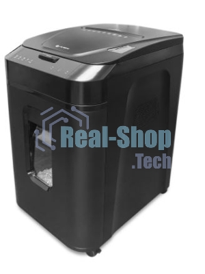 Шредер ГЕЛЕОС АП40-4, DIN P-4 (4 ур-нь секр.), фрагмент 3,9х12мм, АВТОПОДАЧА 170 лист (70г/м2), пл.карты/скрепки/скобы, 37 литров