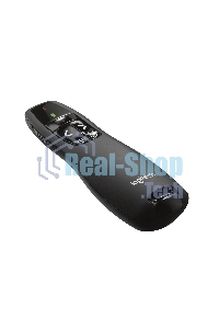 Презентер беспроводной Logitech R400 черный, радиоканал, USB, кнопки - 5