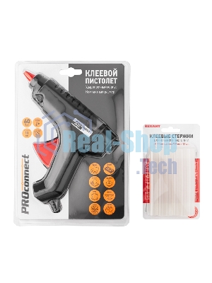 Набор ПК03 для творчества Rexant (пистолет 60 Вт, стержни 11 мм)