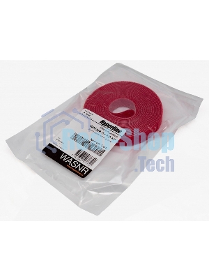 Лента (липучка) Hyperline WASNR-5x9-RD в рулоне, ширина 9 мм, длина 5 м, красная
