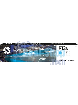 Картридж струйный HP 913A F6T77AE голубой для HP PW 352dw/377dw/Pro 477dw/452dw 3000 стр.