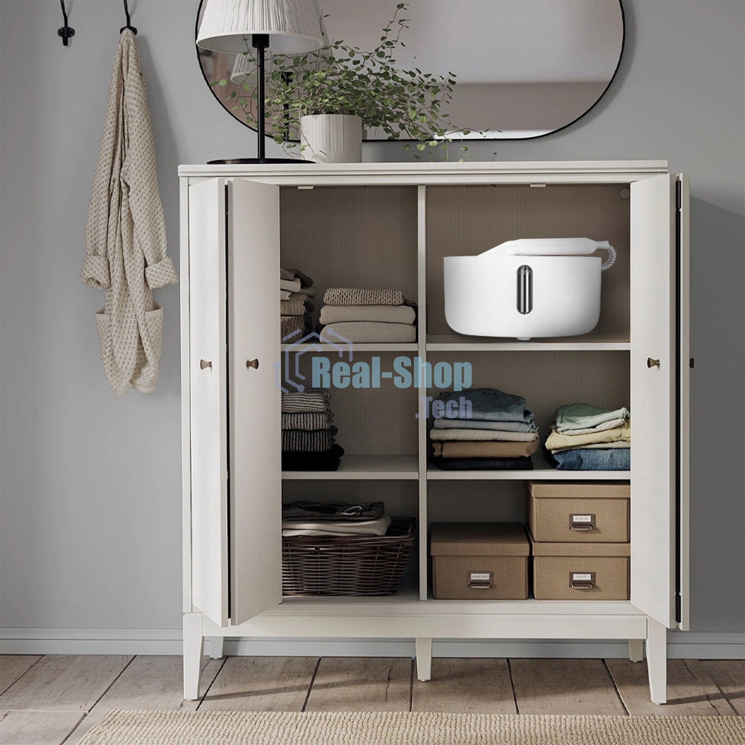 Отпариватель Kitfort КТ-9110-1 белый/фиолетовый, 2180 Вт, 45 г/мин, 600 мл