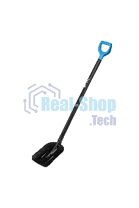 Лопата совковая, 235х285х1310 мм, ребра жесткости, деревянный черенок, с рукояткой, LUXE Palisad