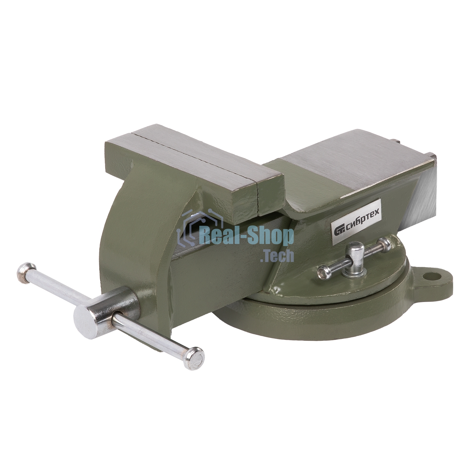 Тиски слесарные Сибртех 100 мм, стальные, поворотные