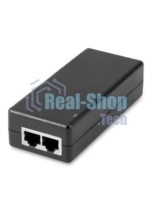 PoE-инжектор Gigabit Ethernet на 1 порт, мощностью до 30W. Совместим с оборудованием PoE IEEE 802.3af/at. Мощность PoE на порт - до 30W. Напряжение PoE - 48V(конт. 4,5(+), 7,8(-)). Порты: вх. - 1 x RJ45(10/100/1000 Base-T), вых. 1 x RJ45(10/100/1000 Base-T, PoE 48V). Питание: AC100-240V. Размеры (ШхВхГ): 50x30x105мм. Рабочая температура : -10...+55 гр. С.