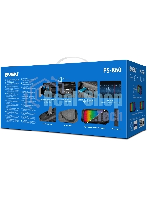 Портативная колонка Sven PS-860 черный 100W 1.0 BT/3.5Jack 5400mAh (SV-022518)