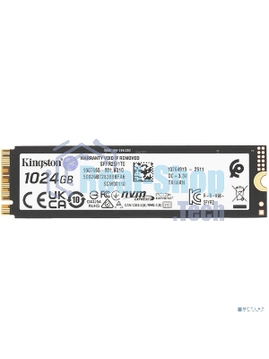 Накопитель SSD Kingston Fury Renegade, 1Tb, M.2(22x80мм), NVMe, PCIe 5.0 x4, 3D TLC, R/W 14200/11000Mb/s, IOPs 2 200 000/2 150 000, TbW 1000, DWPD 0.5 (12 мес)