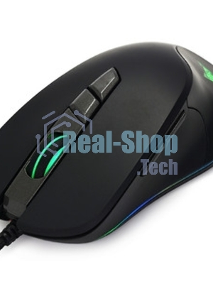 Мышь проводная Crown CMGM-903 черный, 7000 dpi, USB, кнопки - 7