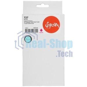 Картридж струйный Sakura B3P20A (№727 Magenta) для HP, пурпурный, 130 мл.