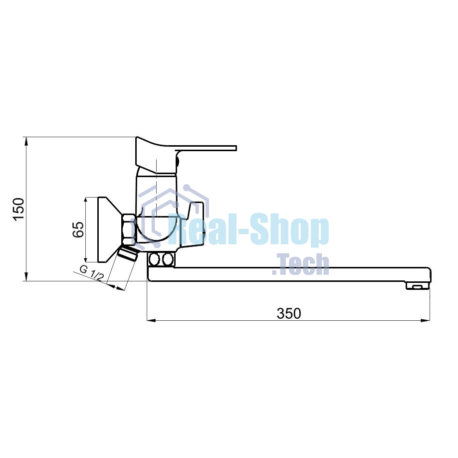 SL137-006E Смеситель для ванны, ø35