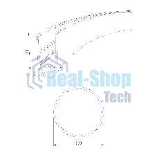 Slim Magnetic Шинопровод накладной (черный) (? 800мм) 85160/00
