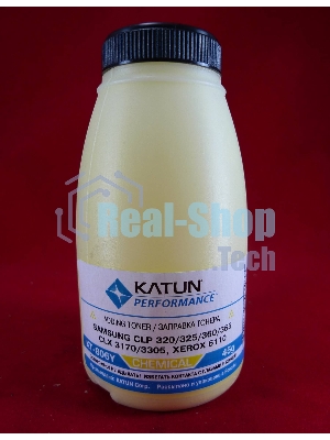 Тонер Samsung CLP 320/325/360/365, CLX 3170/3305, Xerox 6110 yellow, химический (фл.45г.) Katun фас. Россия