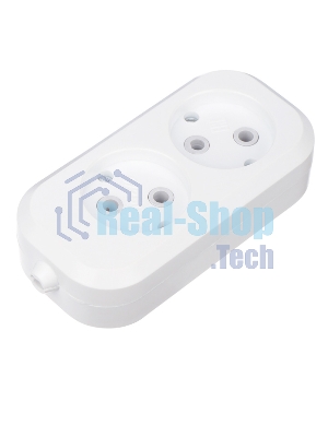 Колодка Rexant 2 гнезда без заземления