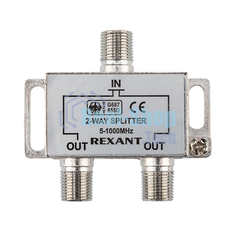 Делитель ТВ Rexant х 2 под F разъем 5-1000 МГц