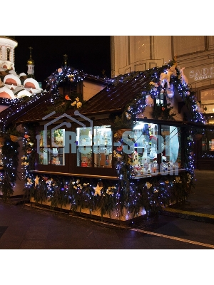 Гирлянда Neon-night Нить 10м, постоянное свечение, черный ПВХ, 24В, белый