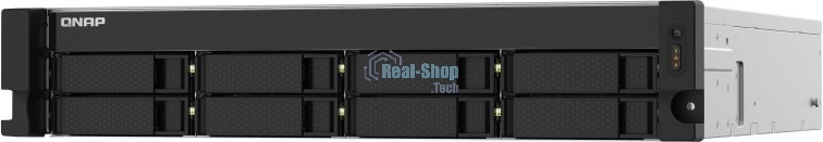 Сетевое хранилище без дисков SMB QNAP TS-832PXU-4G 8-Bay AL324 quad-core 1.7 GHz 2U rackmount NAS, 4Gb DDR4 UDIMM RAM (max 1x16Gb), SATA 6Gb/s, 2x 10GbE SFP+ LAN, 2x2.5 GbE LAN, 1x PCIe Gen2 x2 slot. W/o RAIL-B02