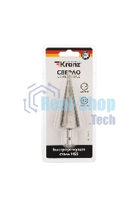 Сверло по металлу ступенчатое Kranz 4,0-32,0 мм