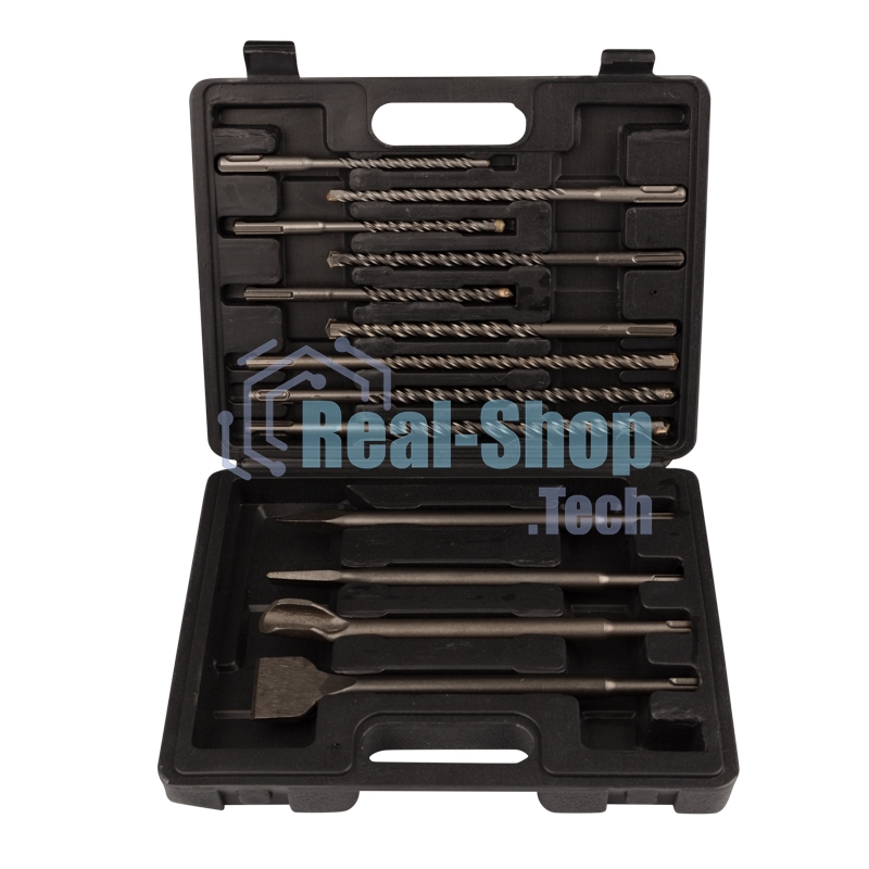 Набор буров и долот Kranz SDS PLUS, 13 предметов