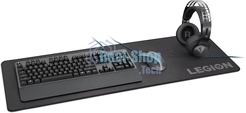 Коврик для мыши Lenovo Legion Gaming XL черный 900x300x3мм