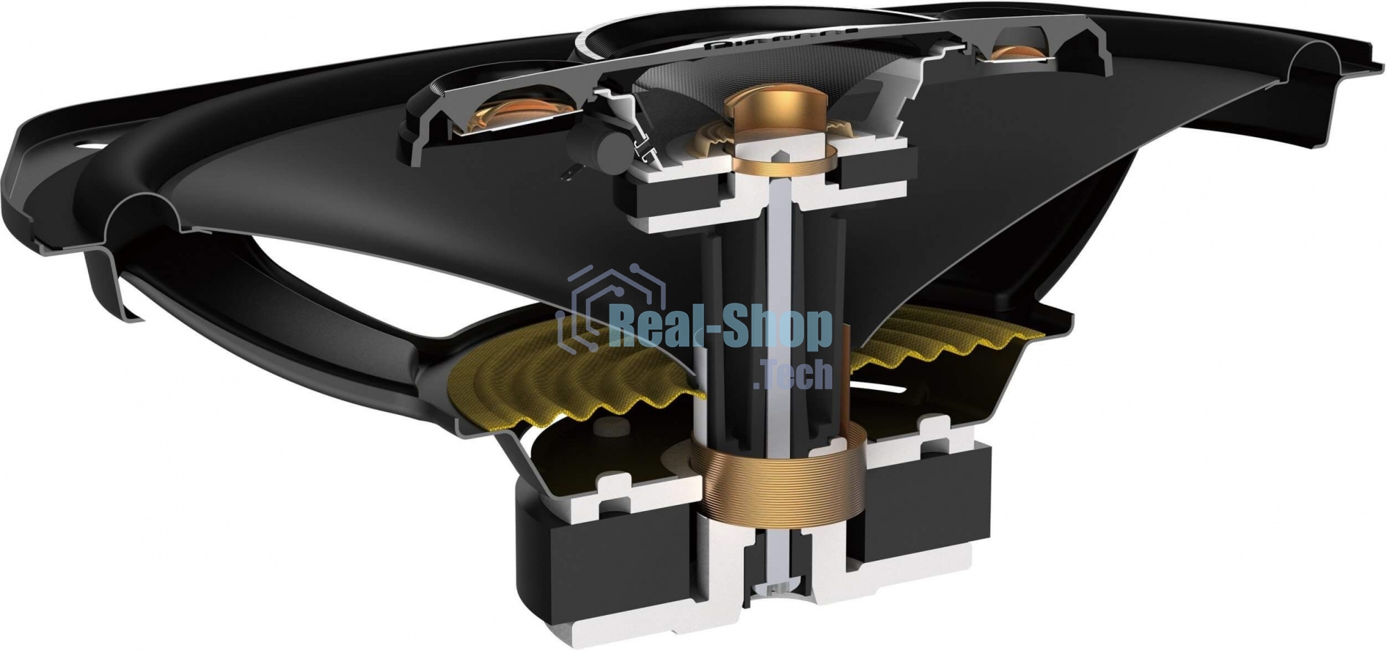 Колонки автомобильные Pioneer TS-A6968S 450Вт 92дБ 4Ом 15x23см (6x9дюйм) (ком.:2кол.) коаксиальные четырехполосные