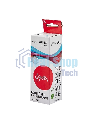 Контейнер с чернилами Sakura C13T67354A (673 LC) для Epson, светло-голубой, 5400 к., 70 мл.
