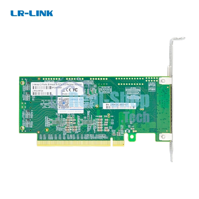 Адаптер для SSD PCIe x16 to Two SlimSAS SFF-8654 8i Retimer Adapter