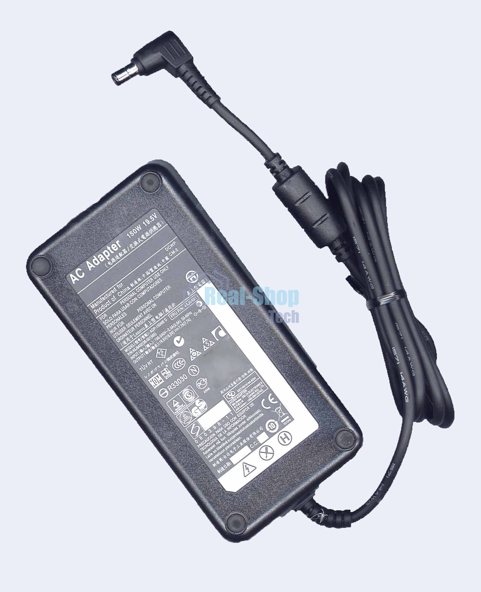 Блок питания (сетевой адаптер) для ноутбуков Lenovo 19.5V 7.7A 6.3х3.0мм 150W