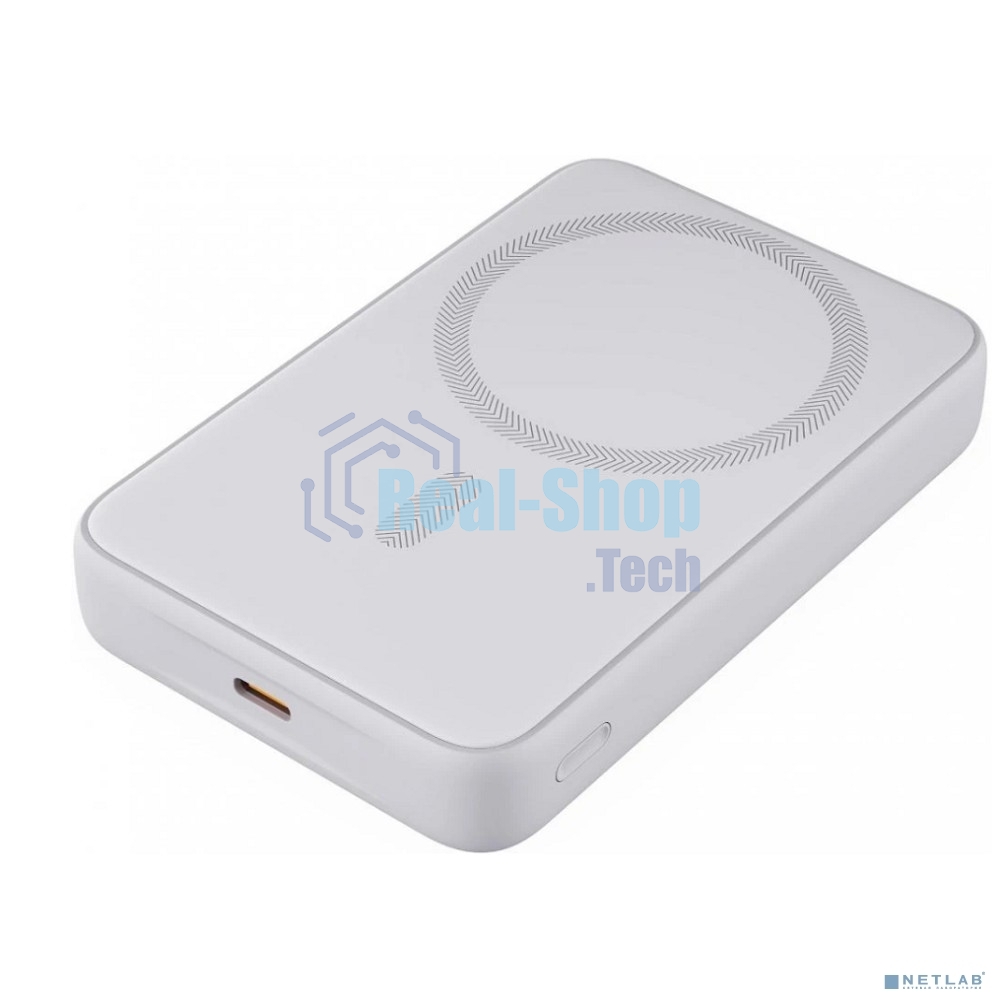 Портативный аккумулятор Aukey Magnetic 10000 Qi белый