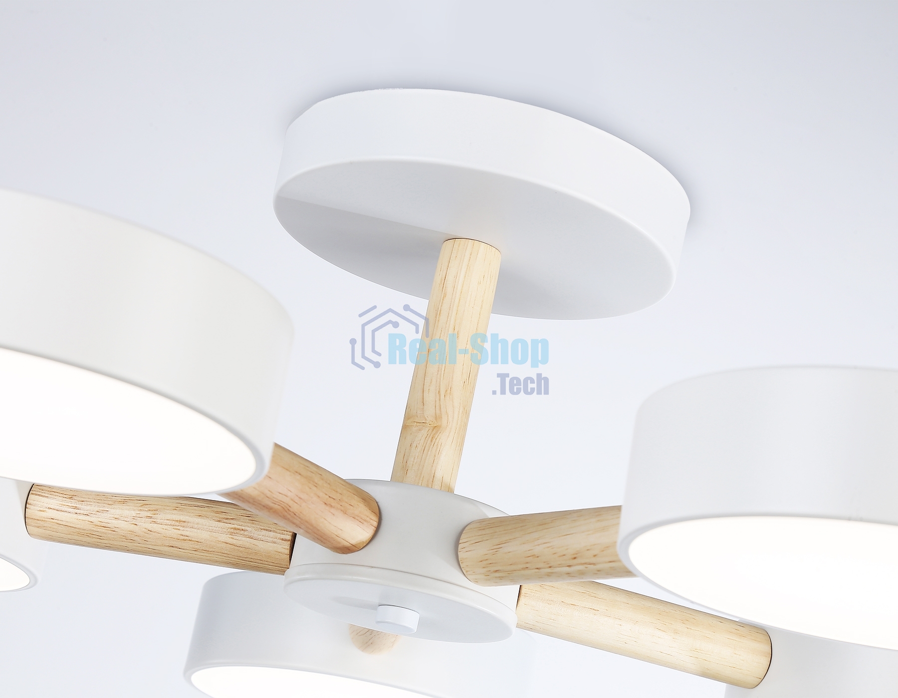 Светильник Ambrella light FL4825/5 WH белый 3000K-6400K 65W D580*160 (ПДУ ИК)