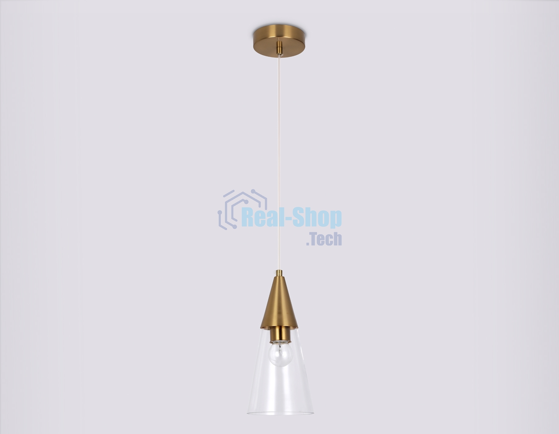Светильник Ambrella light TR3666 BS/CL латунь/прозрачный E14 max 40W D120*1000