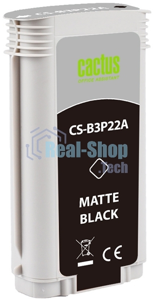 Картридж струйный Cactus CS-B3P22A №727 черный матовый (130 мл) для HP DJ T920/T1500/T2530