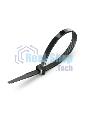 Нейлоновые стяжки FORTISFLEX КСС 5х350 черный 100 штук 49418