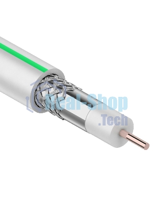 Кабель коаксиальный PROconnect SAT 703B, 75 Ом, CCS/Al/Al, 75%, бухта 50 м, белый
