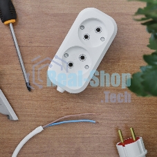 Колодка Rexant 2 гнезда без заземления