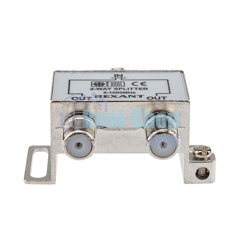 Делитель ТВ Rexant х 2 под F разъем 5-1000 МГц