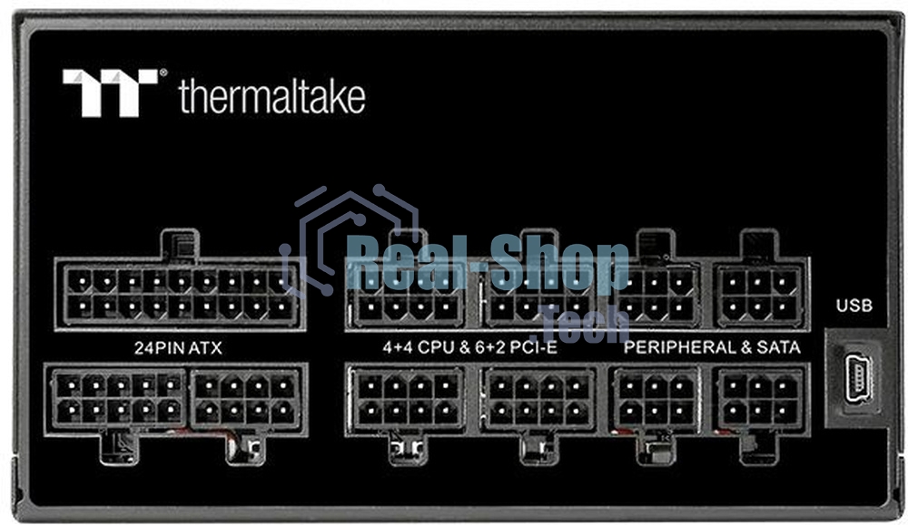 Блок питания Thermaltake Toughpower iRGb PLUS 750W RTL (PS-TPI-0750F3FDGE-1), 750Вт, 80 PLUS Gold, 140мм, модульный, черный