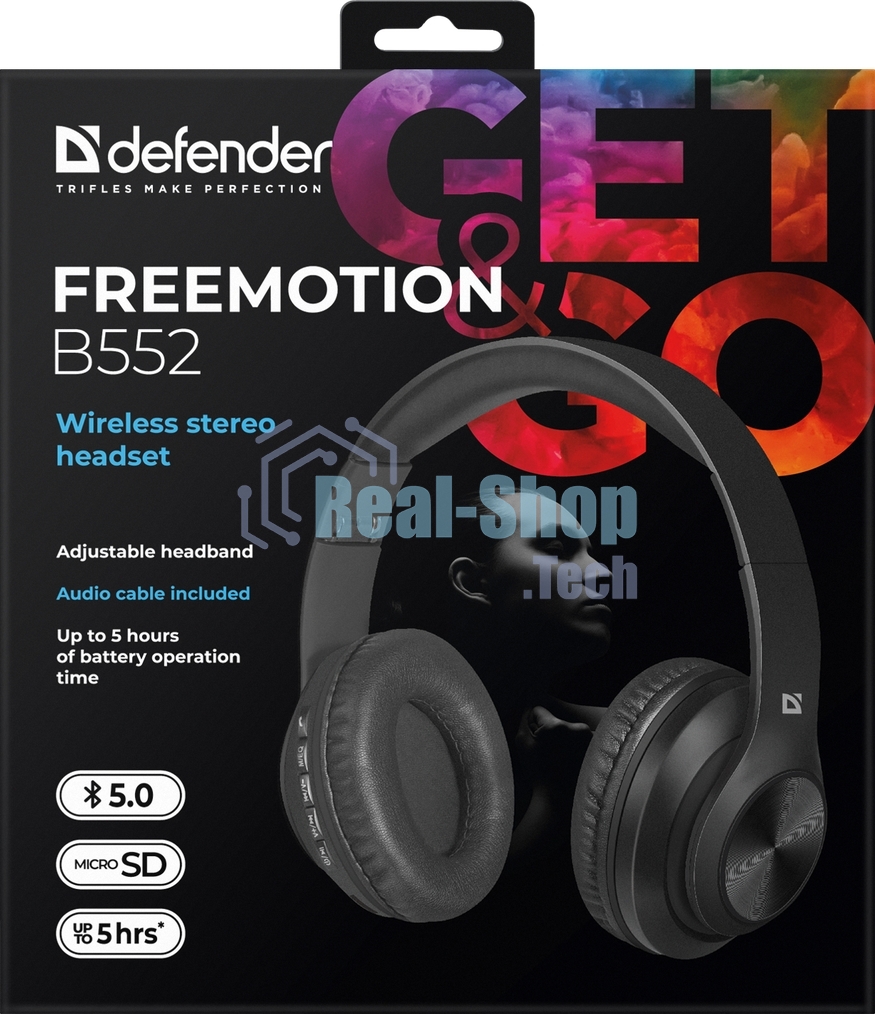 Гарнитура Defender FREEMOTION B552 черный