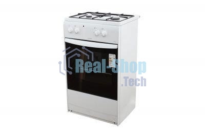 Плита комбинированная Darina S KM 521 300 W белый/черный, конфорок 2 шт, духовка 45 л, 50 см x 85 см x 45 см