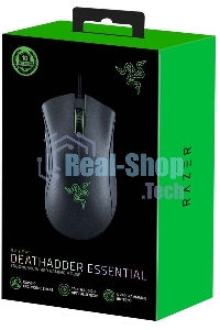 Мышь проводная Razer DeathAdder Essential черный, 6400 dpi, USB, кнопки - 5