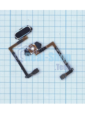 Кнопка HOME в сборе с механизмом и шлейфом для Samsung Galaxy S6 SM-G920F синяя