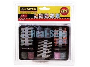 Набор STAYER MASTER 29905-H134 мини-насадки для гравировальных машин 134пр.
