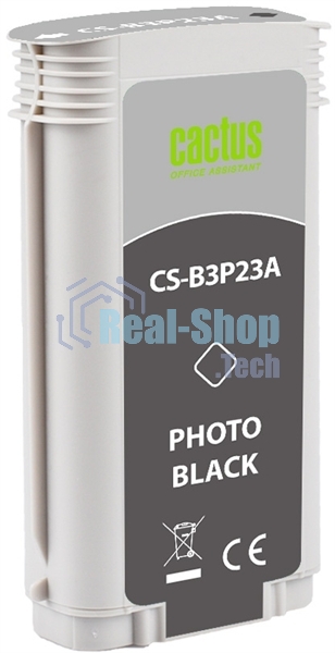 Картридж струйный Cactus CS-B3P23A №727 фото черный (130 мл) для HP DJ T920/T1500