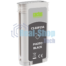 Картридж струйный Cactus CS-B3P23A №727 фото черный (130 мл) для HP DJ T920/T1500