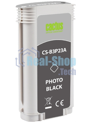 Картридж струйный Cactus CS-B3P23A №727 фото черный (130 мл) для HP DJ T920/T1500