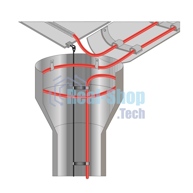 Греющий саморегулирующийся кабель Rexant POWER Line 30SRL-2CR 7M (7м/210Вт)