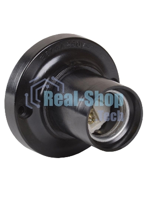 Патрон электрич. E27 Пкб27-04-К21 потолочный карболит. черный (с этикет.) ИЭК EPK12-04-01-K01