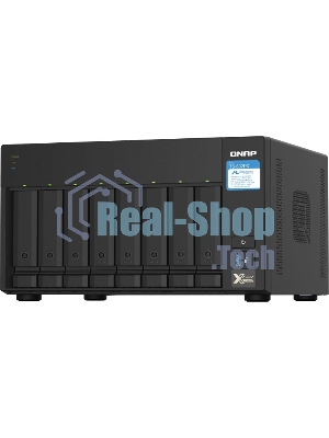 Сетевое хранилище без дисков SMB QNAP TS-832PX-4G 8-Bay NAS, AL324 64-bit quad-core 1.7GHz, 4Gb DDR4 SO-DIMM RAM (up to 1x16 Gb), 8 x 3.5