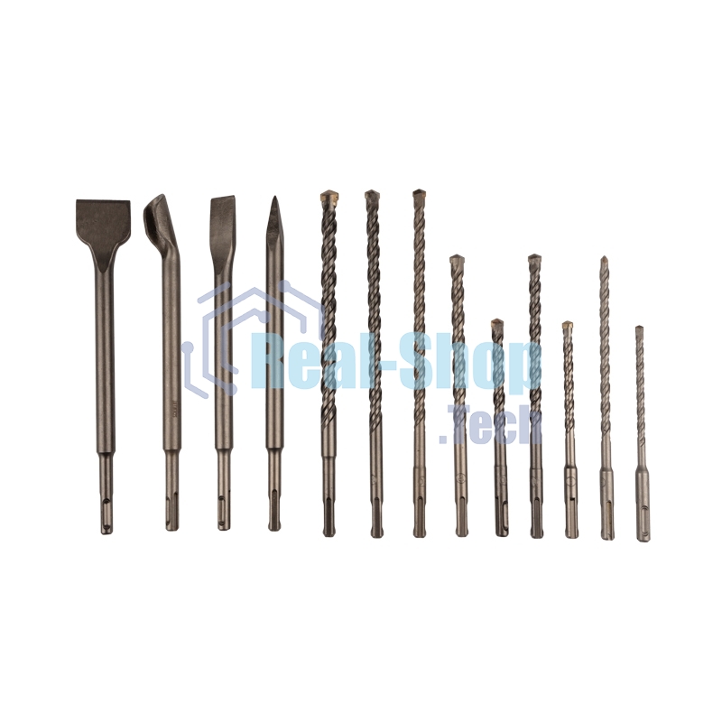 Набор буров и долот Kranz SDS PLUS, 13 предметов